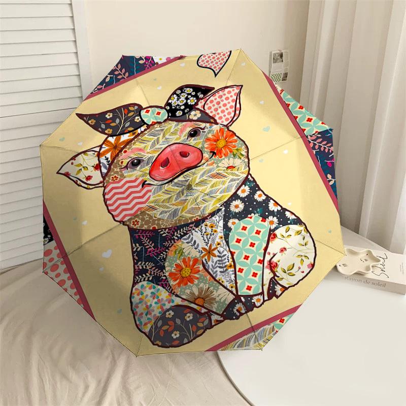 1PC Piggy Pattern Umbrella-8-Rib Reinforced, Automatic Open, Lightweight & Durable, Fashion Accessory for Outdoor, H0383
1PC Piggy Pattern Umbrella-8-Rib Reinforced, Automatic Open, Lightweight & Durable, Fashion Accessory for Outdoor, H0383