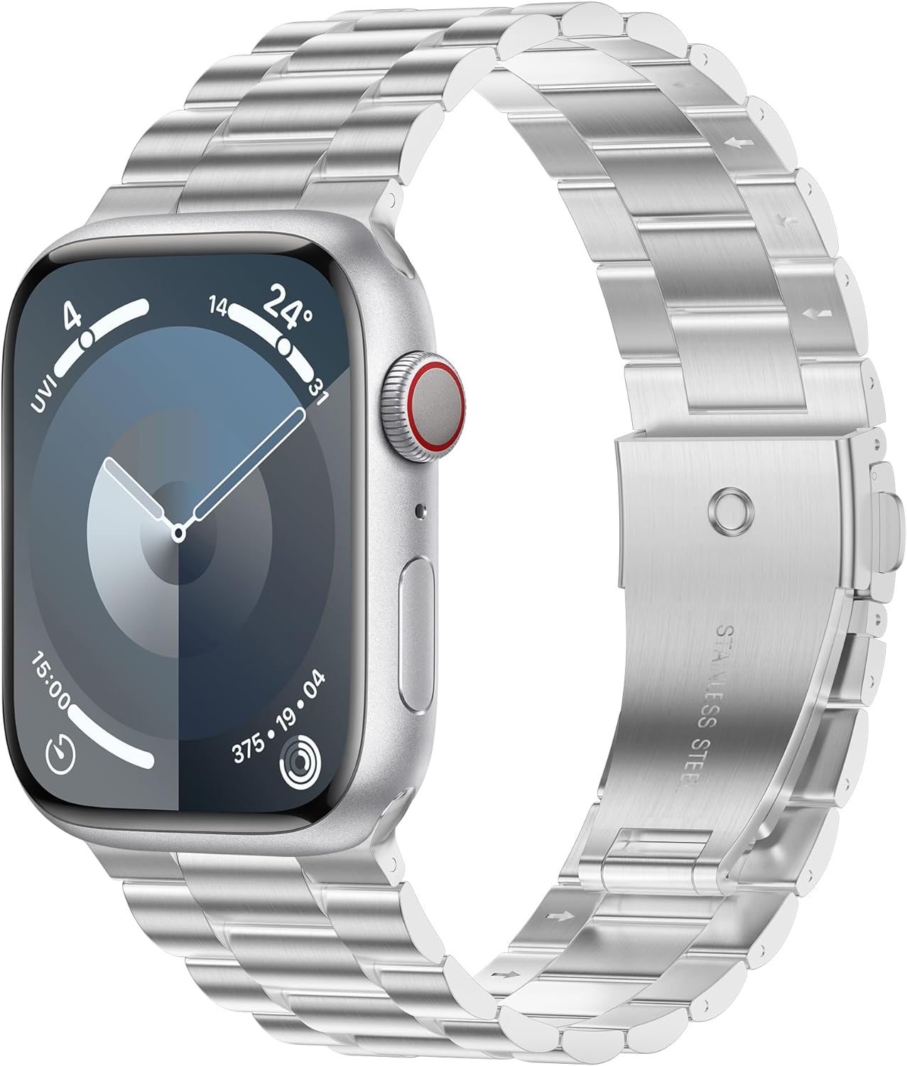 Ремінець із нержавіючої сталі для Apple iWatch Series Ultra 2 9 8 7 6 5 4 3 SE 49MM 45MM 41MM 40MM 44MM 38MM 42MM 38 40 41 42 44 45 49 MM Браслет із металевим ремінцем 49mm
Ремінець із нержавіючої сталі для Apple iWatch Series Ultra 2 9 8 7 6 5 4 3 SE 49MM 45MM 41MM 40MM 44MM 38MM 42MM 38 40 41 42 44 45 49 MM Браслет із металевим ремінцем 49mm