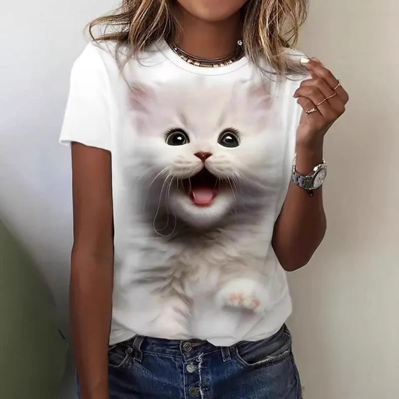 Women s Summer Round Neck Short Sleeved Women s Casual Versatile Top T-shirt Animal Print Shirt S
Women s Summer Round Neck Short Sleeved Women s Casual Versatile Top T-shirt Animal Print Shirt S