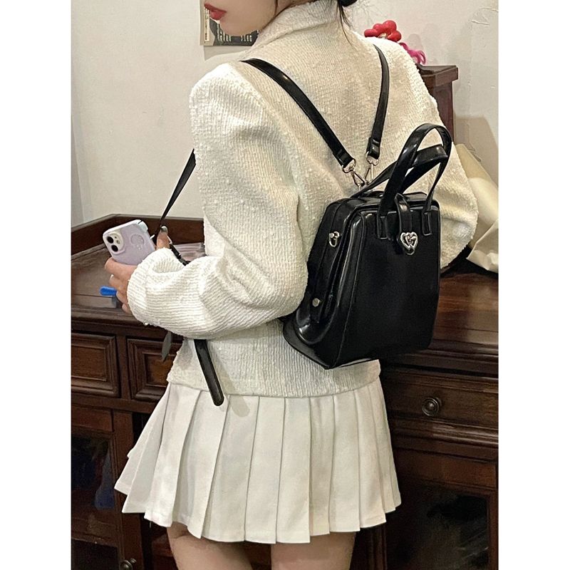 Vintage Black Y2k Mochila Women Pu Leather Chic Casual Mini Backpack Female Harajuku Lolita Casual School Backpacks Handbag New
Vintage Black Y2k Mochila Women Pu Leather Chic Casual Mini Backpack Female Harajuku Lolita Casual School Backpacks Handbag New