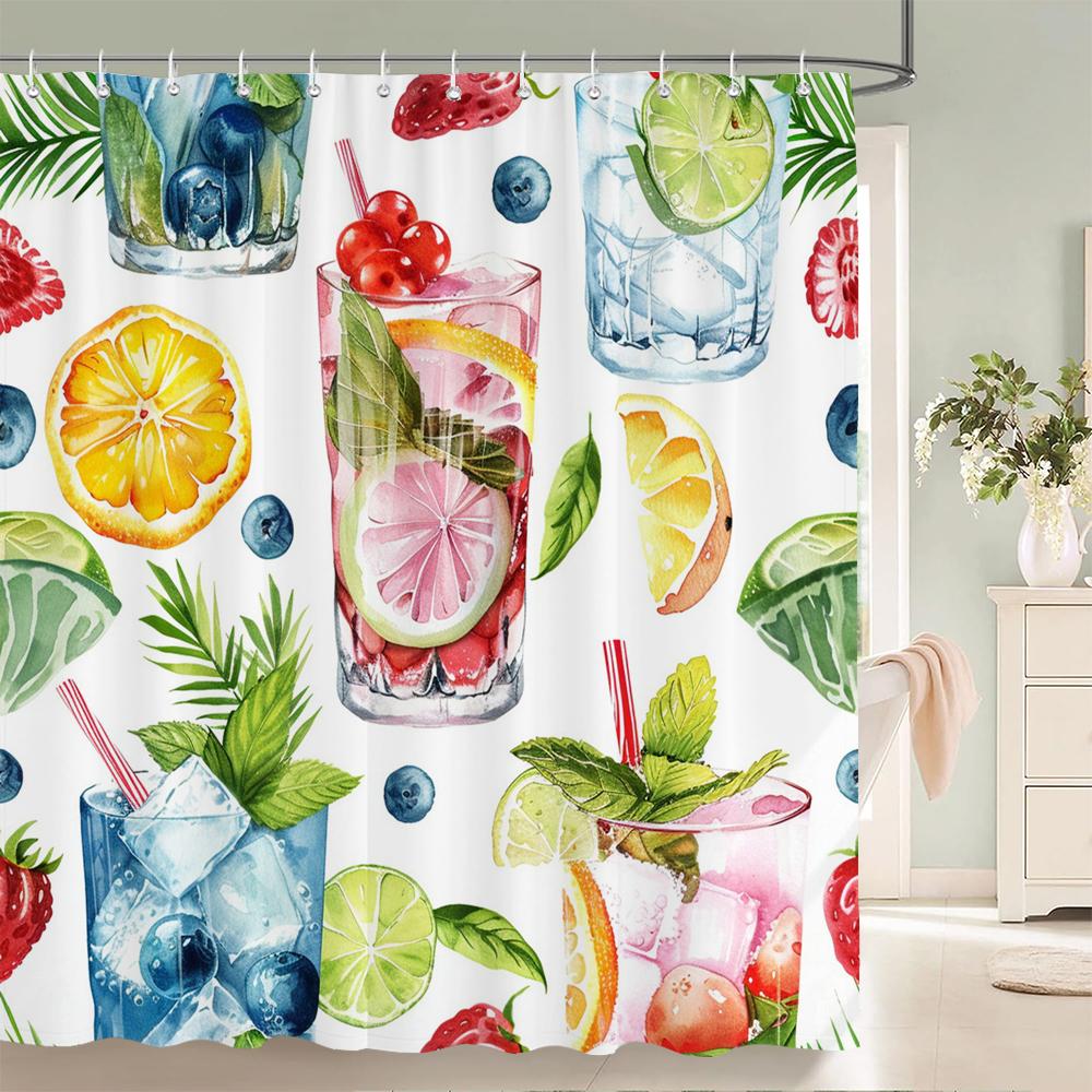Home Shower Curtains For Bathroom Waterproof Fabric Nordic Style Tropical Plant Fruit Pattern Bathroom Curtains Shower Curtain W60H190(CM)-1 Pcs
Home Shower Curtains For Bathroom Waterproof Fabric Nordic Style Tropical Plant Fruit Pattern Bathroom Curtains Shower Curtain W60H190(CM)-1 Pcs