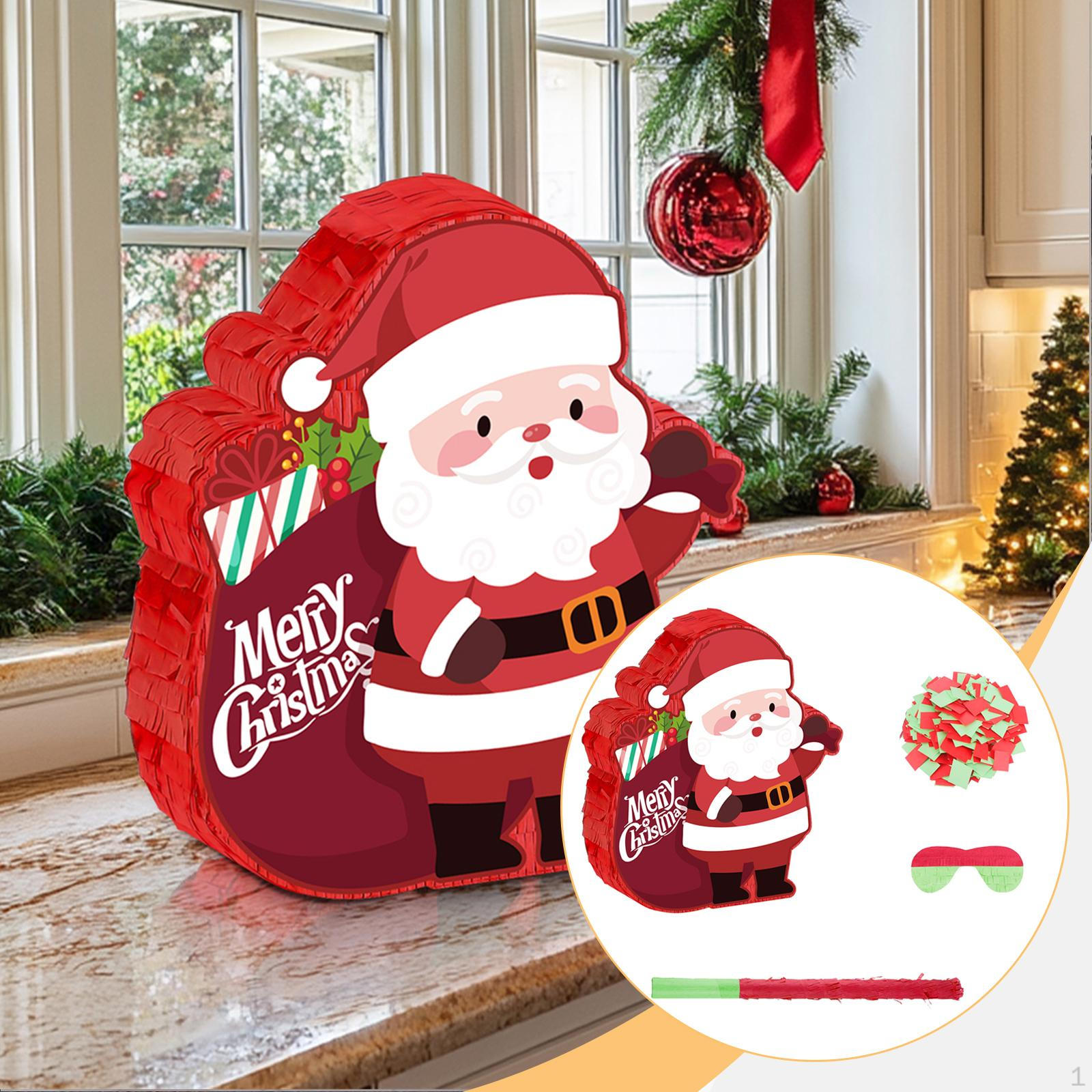 Santa Claus Pinata Party Decor Prop Hanging Decoration for Holiday Christmas Gatherings Shower
Santa Claus Pinata Party Decor Prop Hanging Decoration for Holiday Christmas Gatherings Shower