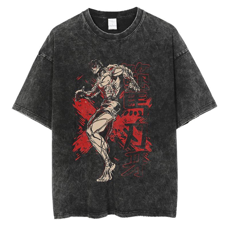 Baki Print Vintage Cotton Tees for Men Women Summer Casual Oversized TShirt Tees Gym Workout Training Short Sleeve Tops Outfits S
Baki Print Vintage Cotton Tees for Men Women Summer Casual Oversized TShirt Tees Gym Workout Training Short Sleeve Tops Outfits S