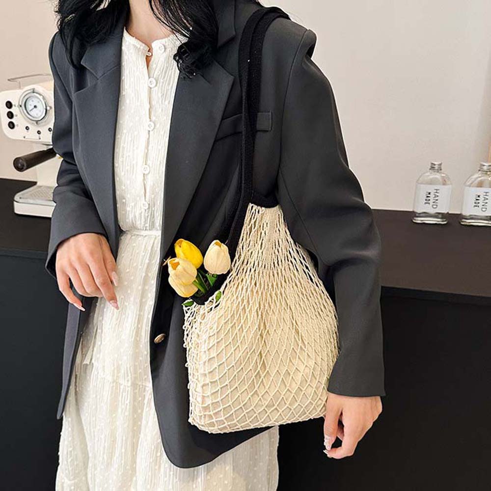 Pockets Hollow Woven Shoulder Bag Polyester Summer Beach Tote Bags Knitting Handbags Women рожевий червоний колір
Pockets Hollow Woven Shoulder Bag Polyester Summer Beach Tote Bags Knitting Handbags Women рожевий червоний колір