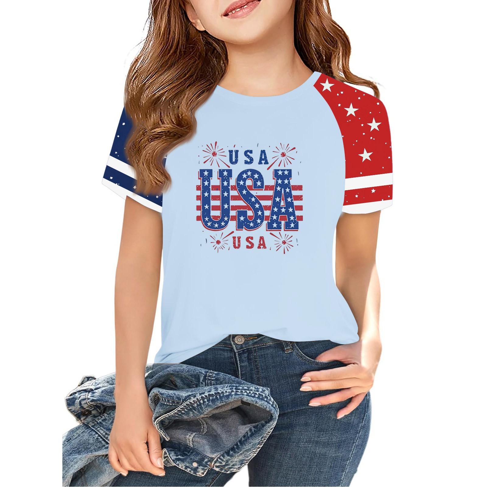 Tops For Youth Kids Boy And Girls 2-10 Years Round Neck Short Sleeve Trendy Tops 120
Tops For Youth Kids Boy And Girls 2-10 Years Round Neck Short Sleeve Trendy Tops 120