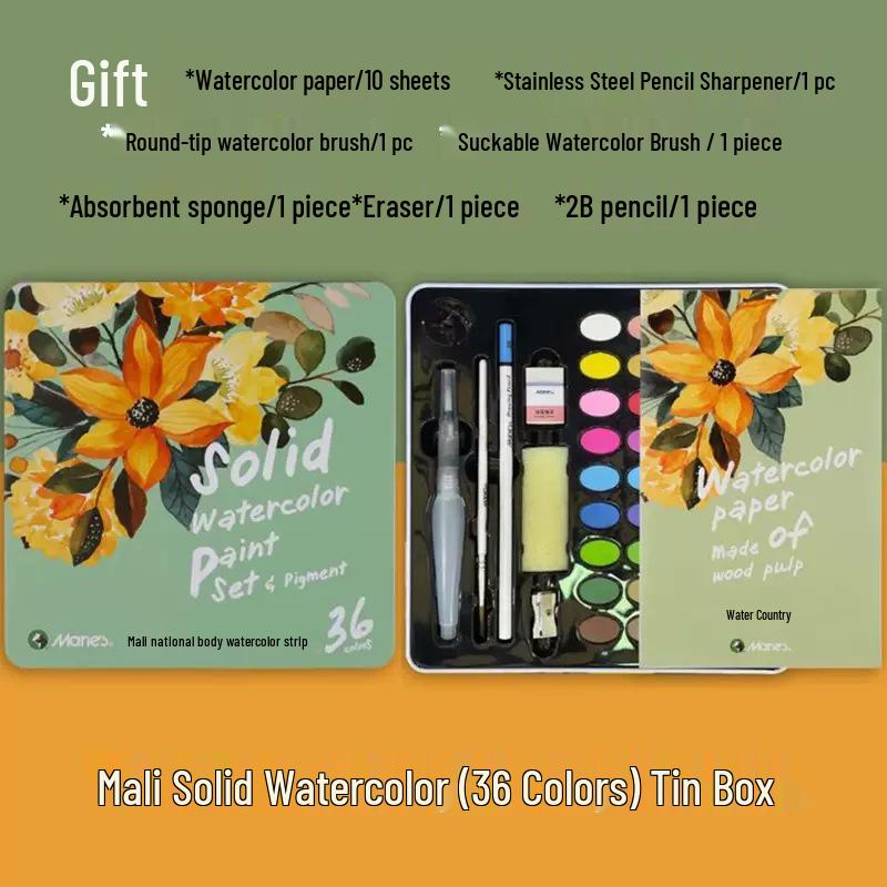 Mali Brand Watercolor Paint Set for Beginners & Professionals - 48 Colors
Mali Brand Watercolor Paint Set for Beginners & Professionals - 48 Colors