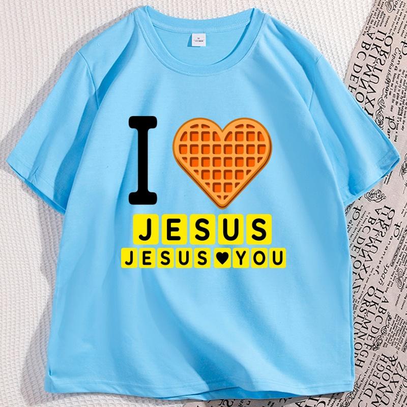 I Love Jesus T Shirt Man Woman Cotton Short Sleeve Breakfast Tshirt Unisex Casual Round Neck Tshirts Oversized Streetwear 4XL
I Love Jesus T Shirt Man Woman Cotton Short Sleeve Breakfast Tshirt Unisex Casual Round Neck Tshirts Oversized Streetwear 4XL