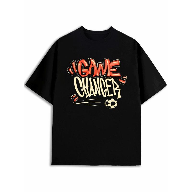 European sizes Game Changer Soccer Tee for Men Round Neck T-Shirt Black Graphic Gifts Summer Trendy Printed T-Shirts Casual Sportswear Daytime 4XL
European sizes Game Changer Soccer Tee for Men Round Neck T-Shirt Black Graphic Gifts Summer Trendy Printed T-Shirts Casual Sportswear Daytime 4XL