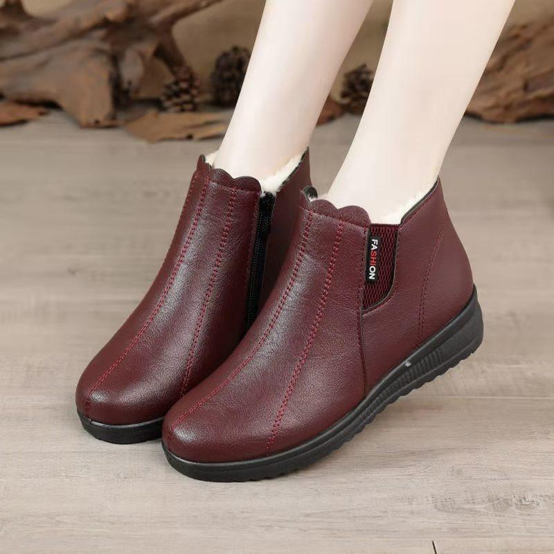 Fashion Flat Bottomed Low Heeled Round Toe Mother Shoes Elderly Cotton Shoes Soft Soled Short Boots Women Plush Warm Snow Boots 41 червоний
Fashion Flat Bottomed Low Heeled Round Toe Mother Shoes Elderly Cotton Shoes Soft Soled Short Boots Women Plush Warm Snow Boots 41 червоний