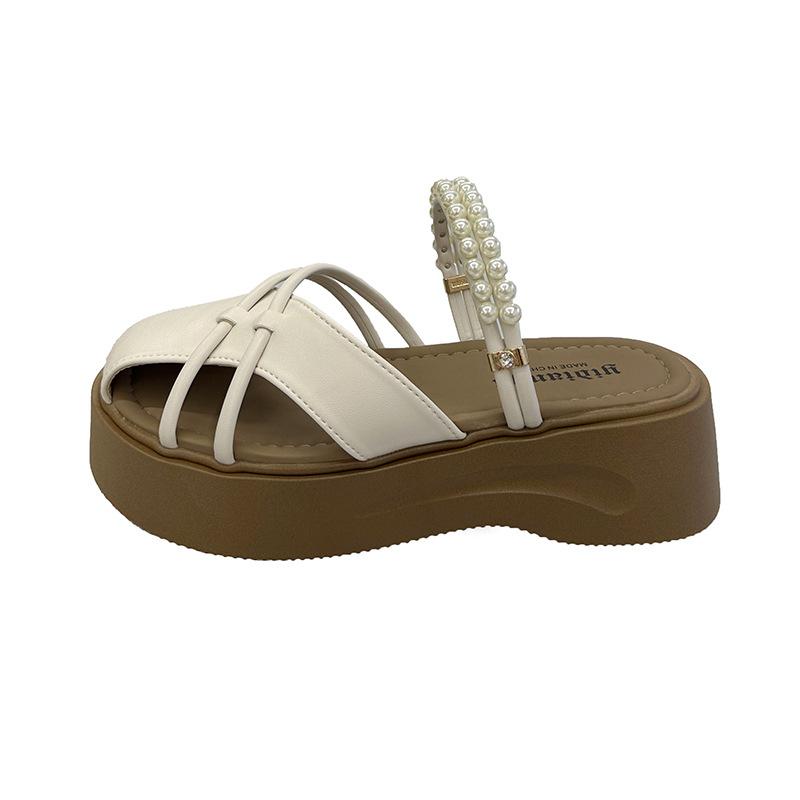 Thick-bottomed fairy wind bag head half slippers female 2025 new summer wear lazy one pedal pearl cool slippers female 35
Thick-bottomed fairy wind bag head half slippers female 2025 new summer wear lazy one pedal pearl cool slippers female 35