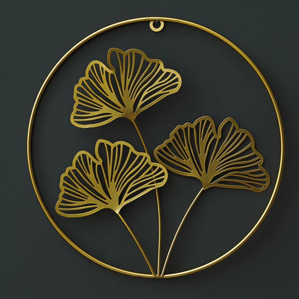 Wall Hanging Wooden Base Metal Round Pendant Wall Decoration Leaves Sculpture Ginkgo Leaf Ornaments 3
Wall Hanging Wooden Base Metal Round Pendant Wall Decoration Leaves Sculpture Ginkgo Leaf Ornaments 3