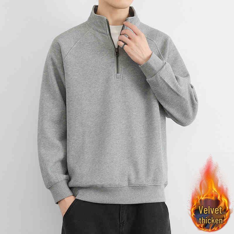 Trendy Men s Half-Zip Stand-Collar Fleece-Lined Pullover for Autumn/Winter 2XL
Trendy Men s Half-Zip Stand-Collar Fleece-Lined Pullover for Autumn/Winter 2XL
