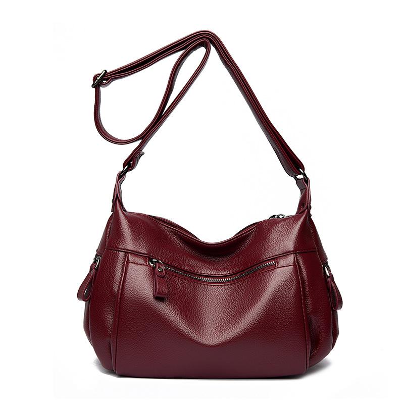 Стильная сумка кроссбоди от Maillard, ретро и универсальная повседневная одноплечевая сумка, проста для поездок на работу на открытом воздухе. бордовый