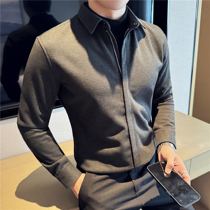 Зимние толстые рубашки для мужчин, корейские популярные поддельные двухсекционные сплайсированные мужские социальные рубашки с длинным рукавом, облегающие повседневные блузки 2XL темно серый
Зимние толстые рубашки для мужчин, корейские популярные поддельные двухсекционные сплайсированные мужские социальные рубашки с длинным рукавом, облегающие повседневные блузки 2XL темно серый
