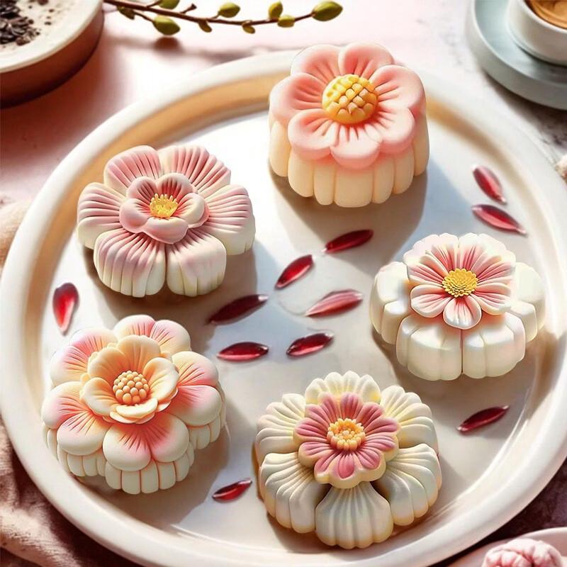 Силиконовые формы Deouxingguang для выпечки в виде цветов
Силиконовые формы Deouxingguang для выпечки в виде цветов