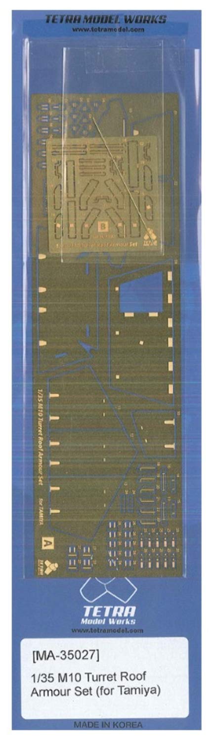 Tetra Model Works MA Series M10 Tank Destroyer Armor Roof Company Plastic Model Parts MA3527 1/35 (for T)
Tetra Model Works MA Series M10 Tank Destroyer Armor Roof Company Plastic Model Parts MA3527 1/35 (for T)