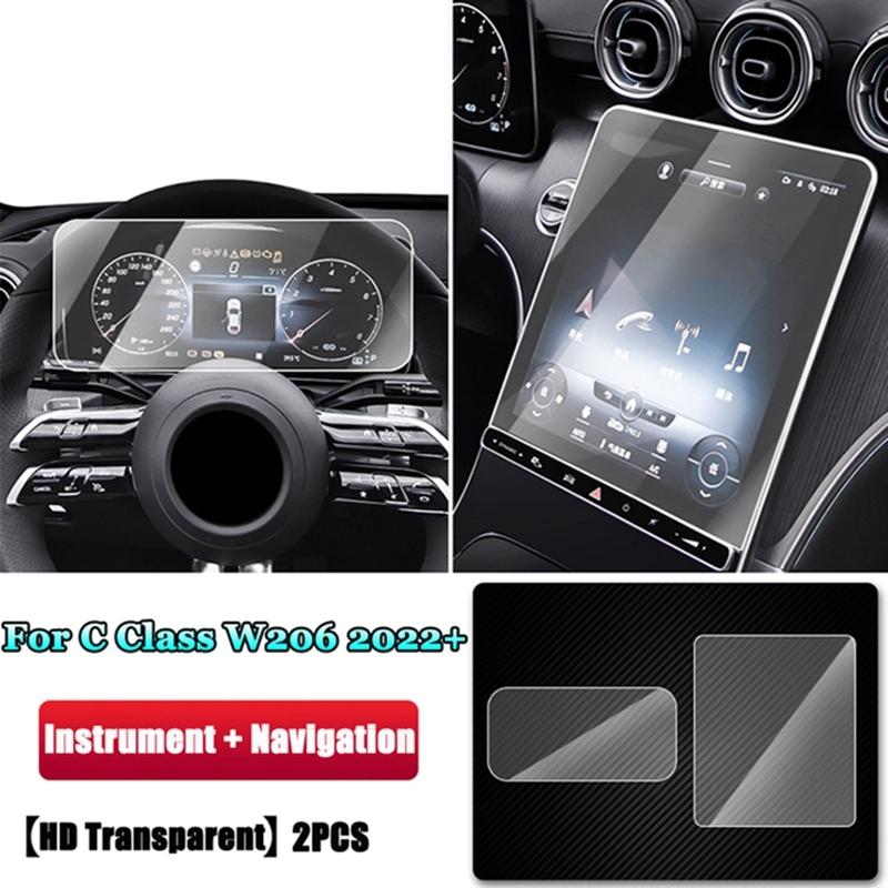 2 Pcs Car GPS Navigation Screen Film trument Tempered Glass Protective Film For Mercedes Benz C-Class W206 +
2 Pcs Car GPS Navigation Screen Film trument Tempered Glass Protective Film For Mercedes Benz C-Class W206 +