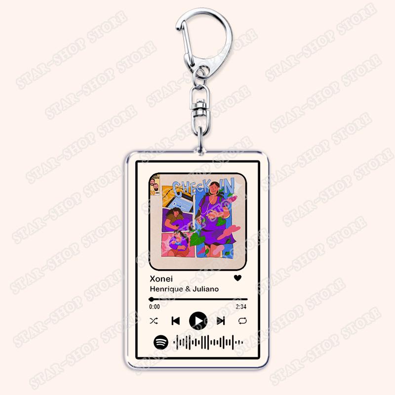 Popular Singer Henrique Juliano Songs Keychains for Women Accessories Bag Aquela Pessoa Music Keying Jewelry Fans Friends Gifts
Popular Singer Henrique Juliano Songs Keychains for Women Accessories Bag Aquela Pessoa Music Keying Jewelry Fans Friends Gifts