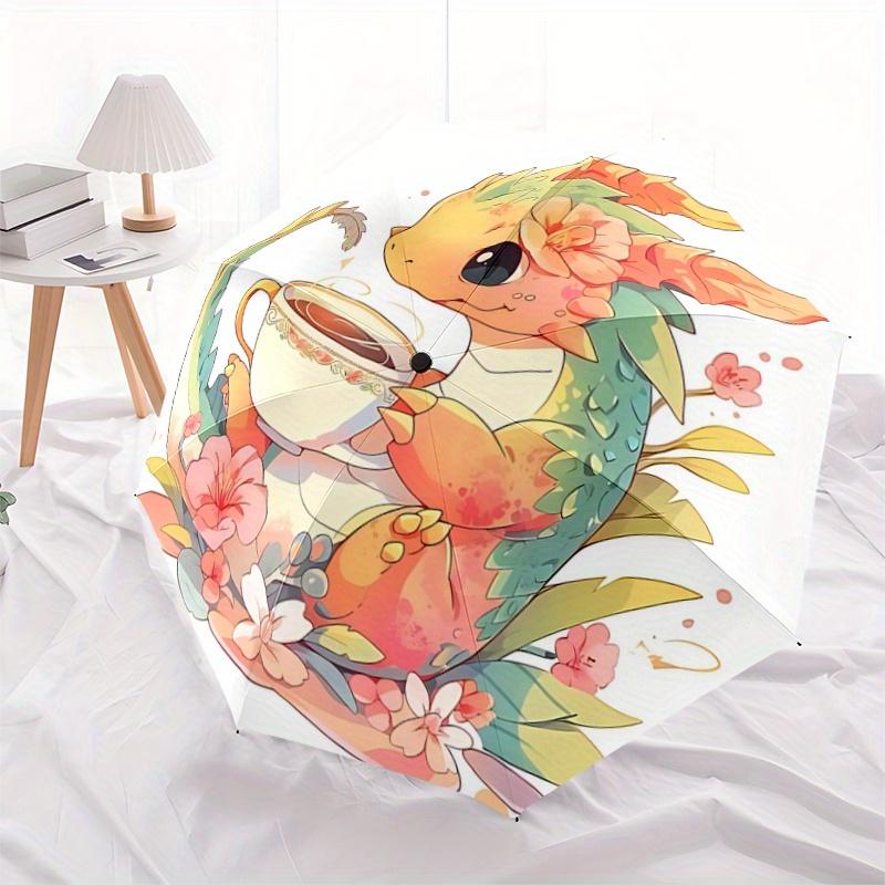 1pc Lovely Dragon Automatic Opening and Closing Umbrella, Lightweight 3-Fold, With Cute Cartoon Characters, Suitable for Home, Outdoor and D
1pc Lovely Dragon Automatic Opening and Closing Umbrella, Lightweight 3-Fold, With Cute Cartoon Characters, Suitable for Home, Outdoor and D