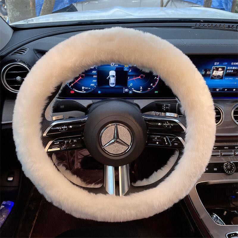 Winter Plush Warm Car Steering Wheel Cover Goddess Cute 2025 New Model Anti-Slip Trendy Car Interior Decoration Long-Haired, Clean-Cut White
Winter Plush Warm Car Steering Wheel Cover Goddess Cute 2025 New Model Anti-Slip Trendy Car Interior Decoration Long-Haired, Clean-Cut White