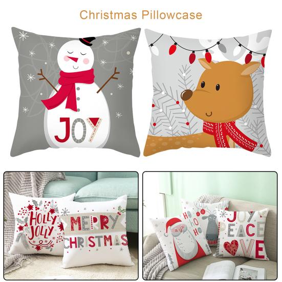 Useful Pillow Slip Christmas Theme Pattern Easy To Match Versatile Couch Bed Pillow Cover
Useful Pillow Slip Christmas Theme Pattern Easy To Match Versatile Couch Bed Pillow Cover