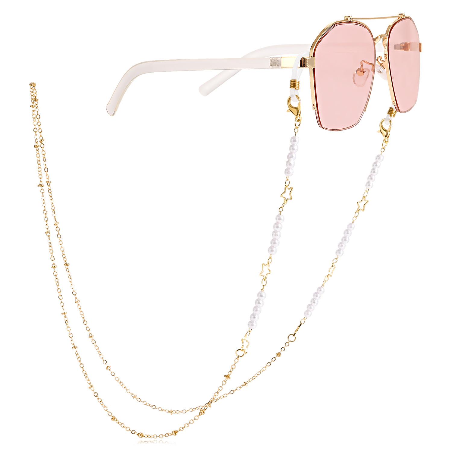 Tide cool hollow five-pointed star beaded mask lanyard anti-loss chain, advanced glasses chain, mask extension rope face chain золотий
Tide cool hollow five-pointed star beaded mask lanyard anti-loss chain, advanced glasses chain, mask extension rope face chain золотий
