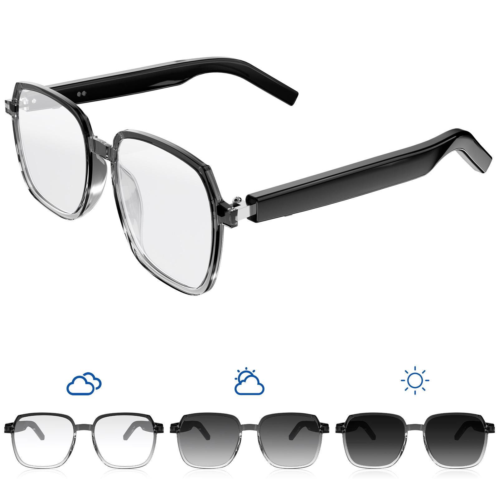 M10ProC Smart Sunglasses with Anti-blue Light Photochromic Lenses for Music & Calls, Ideal for Driving Eye Protection.
M10ProC Smart Sunglasses with Anti-blue Light Photochromic Lenses for Music & Calls, Ideal for Driving Eye Protection.