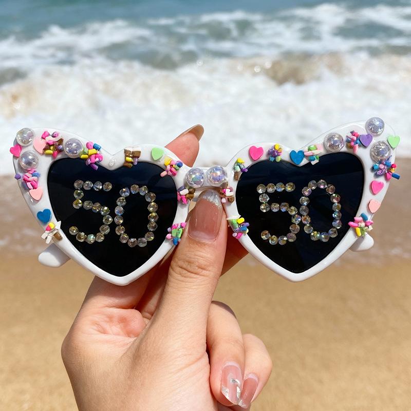 Birthday Party Glasses Fashionable Diamond-Encrusted Digital Pearl Love Men S And Women S Decorative Photo Sunglasses
Birthday Party Glasses Fashionable Diamond-Encrusted Digital Pearl Love Men S And Women S Decorative Photo Sunglasses