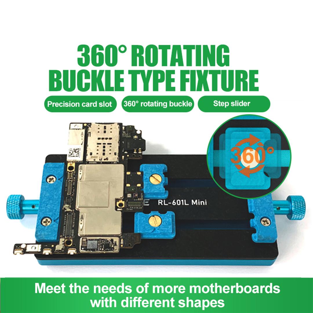 RELIFE RL-601F Mini 360-degree Rotating Fixture Support Chip PCB Removal Mainboard Welding IC Repair Type A
RELIFE RL-601F Mini 360-degree Rotating Fixture Support Chip PCB Removal Mainboard Welding IC Repair Type A