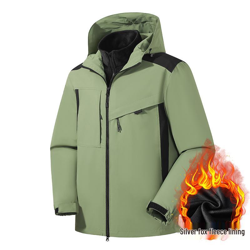 Silver Fox Waterproof & Windproof 3-in-1 Mountaineering Jacket Set – Unisex Two-Piece with Fleece S
Silver Fox Waterproof & Windproof 3-in-1 Mountaineering Jacket Set – Unisex Two-Piece with Fleece S