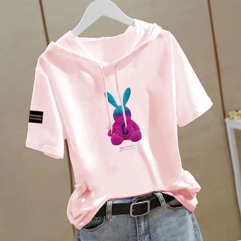 100% Cotton Ethnic Style Hooded Loose Short Sleeve Women s T-shirt - Summer Casual Versatile Top M (recommended 80-100 jin)
100% Cotton Ethnic Style Hooded Loose Short Sleeve Women s T-shirt - Summer Casual Versatile Top M (recommended 80-100 jin)