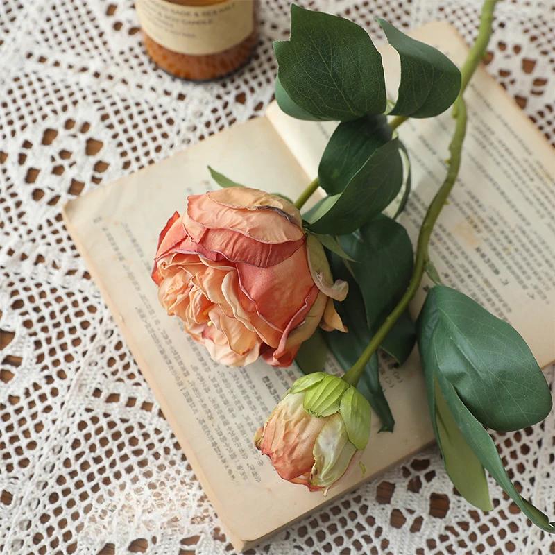 Wedding Decor Artificial Flowers Silk Peony Garden Decoration Fake Flower Simulation 2 Heads Burnt Edge Vintage Peonies Branches помаранчевий
Wedding Decor Artificial Flowers Silk Peony Garden Decoration Fake Flower Simulation 2 Heads Burnt Edge Vintage Peonies Branches помаранчевий