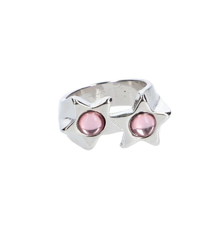 Twin Star Ring 105251054018 Silver One Size X-girl
Twin Star Ring 105251054018 Silver One Size X-girl