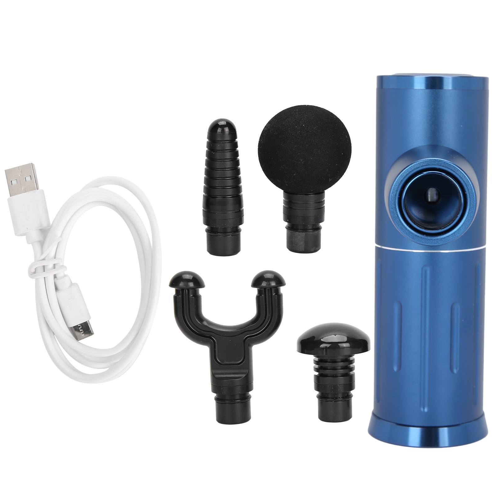 Fitness Massage Gun USB Charging Mini Vibration Muscle Relaxation Massager Device Blue
Fitness Massage Gun USB Charging Mini Vibration Muscle Relaxation Massager Device Blue