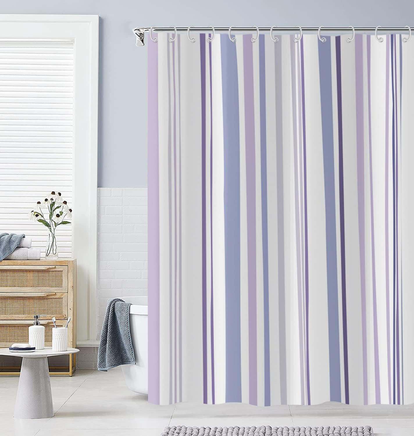 Black White Shower Curtain Abstract Image Print Bathtub Decorative Waterproof Shower Curtain With 12 Hooks W60H190(CM)-1 Pcs
Black White Shower Curtain Abstract Image Print Bathtub Decorative Waterproof Shower Curtain With 12 Hooks W60H190(CM)-1 Pcs