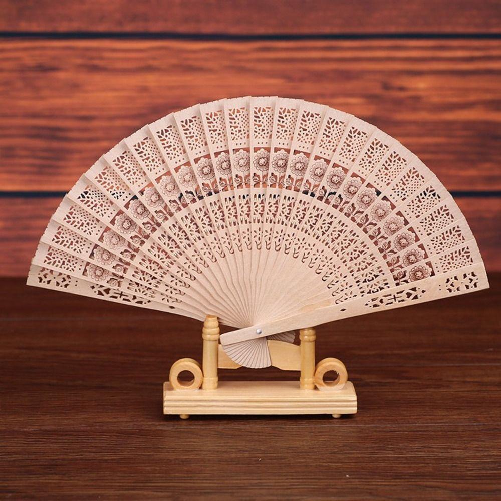 Wooden Bamboo Folding Fan Engraved Hollow Wooden Fan New Hand Held Fan Women Style 1
Wooden Bamboo Folding Fan Engraved Hollow Wooden Fan New Hand Held Fan Women Style 1