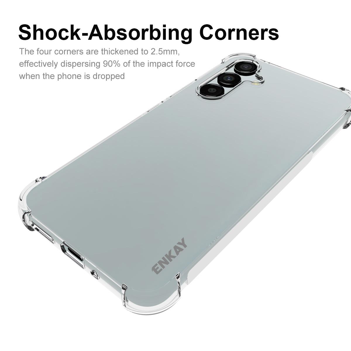ENKAY HAT PRINCE For Samsung Galaxy A54 5G Shock-absorbed Thickened Corners TPU Cell Phone Case Anti-slip Strip Edge Clear Phone Cover A
ENKAY HAT PRINCE For Samsung Galaxy A54 5G Shock-absorbed Thickened Corners TPU Cell Phone Case Anti-slip Strip Edge Clear Phone Cover A
