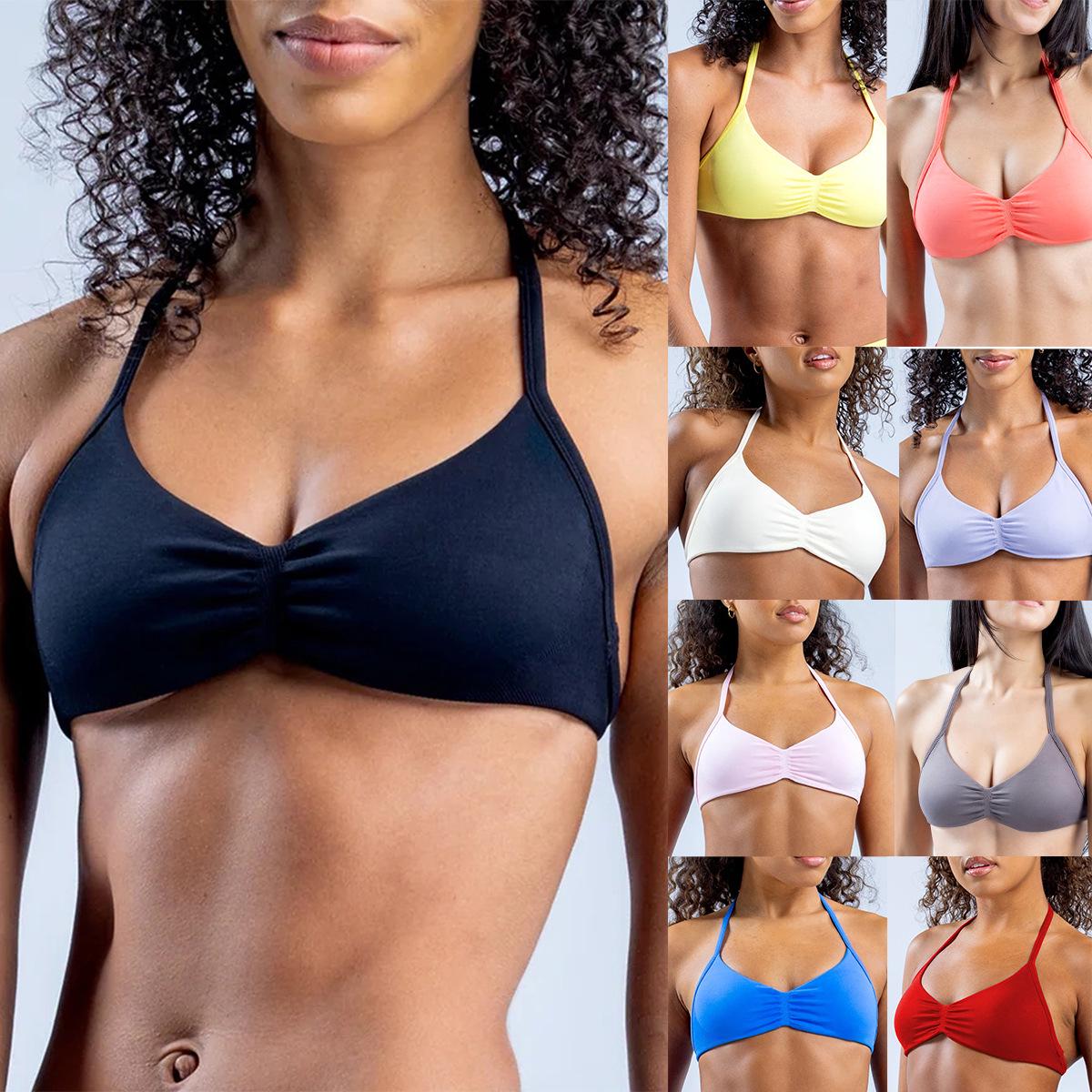Seamless High Elastic Nylon Halter Neck Sports Bra - Quick-Drying Pleated Yoga Vest for Women (2025) Medium
Seamless High Elastic Nylon Halter Neck Sports Bra - Quick-Drying Pleated Yoga Vest for Women (2025) Medium
