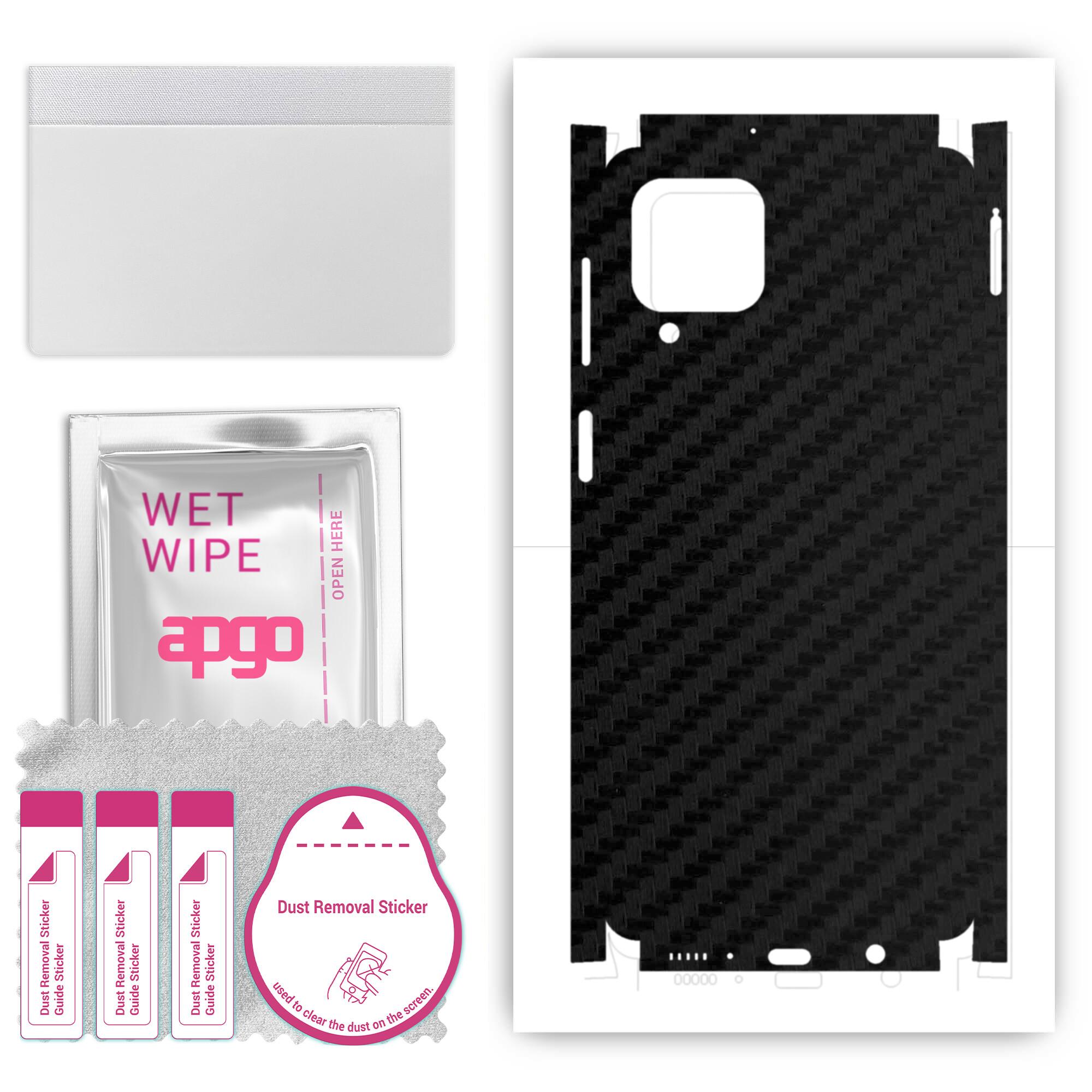 apgo Protective Skin Sticker for the back+sides compatible with Samsung Galaxy M62, Full Wrap Film, Foil, Vinyl - Pattern Carbon Black
apgo Protective Skin Sticker for the back+sides compatible with Samsung Galaxy M62, Full Wrap Film, Foil, Vinyl - Pattern Carbon Black