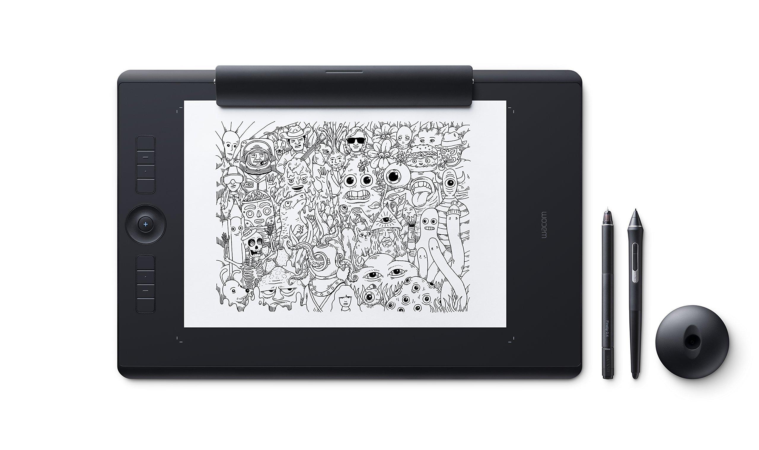 Wacom Intuos Pro Paper Edition L, розмір A4, планшет, сумісний із пером Paper edition Вхід для пера Wacom Pro Pen 2 у комплекті PTH-860/K1
Wacom Intuos Pro Paper Edition L, розмір A4, планшет, сумісний із пером Paper edition Вхід для пера Wacom Pro Pen 2 у комплекті PTH-860/K1
