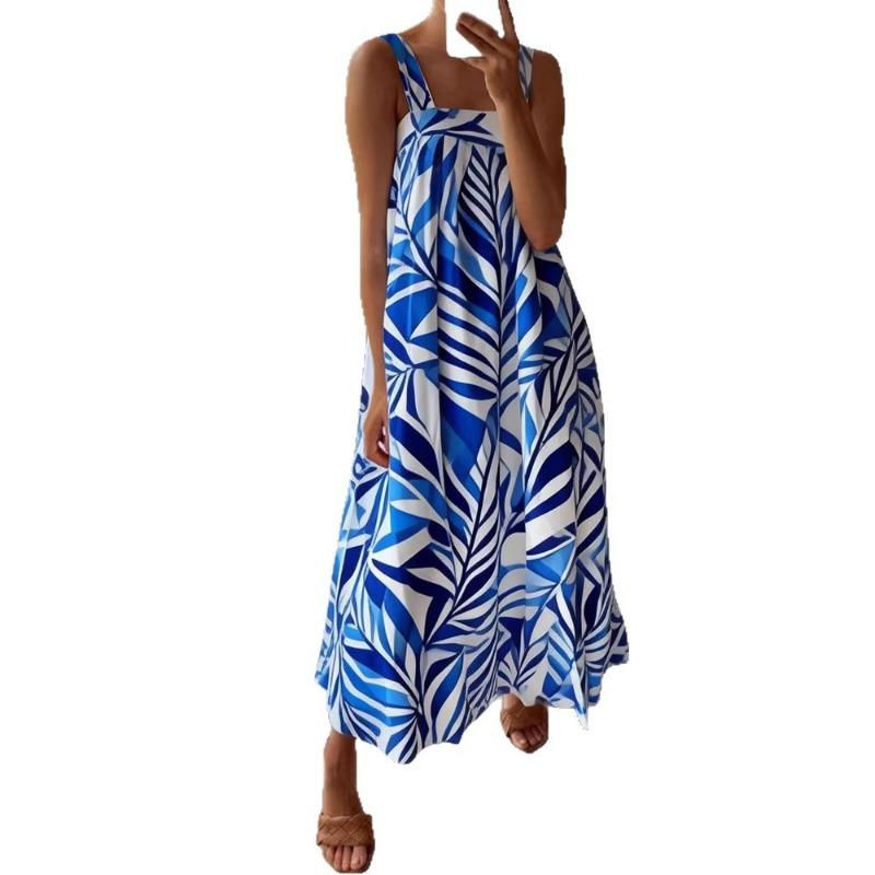 Spring Summer Polka Dot Print Cami Maxi Dress Sleeveless Square Neck Loose Fit Beach Dress XL синій
Spring Summer Polka Dot Print Cami Maxi Dress Sleeveless Square Neck Loose Fit Beach Dress XL синій
