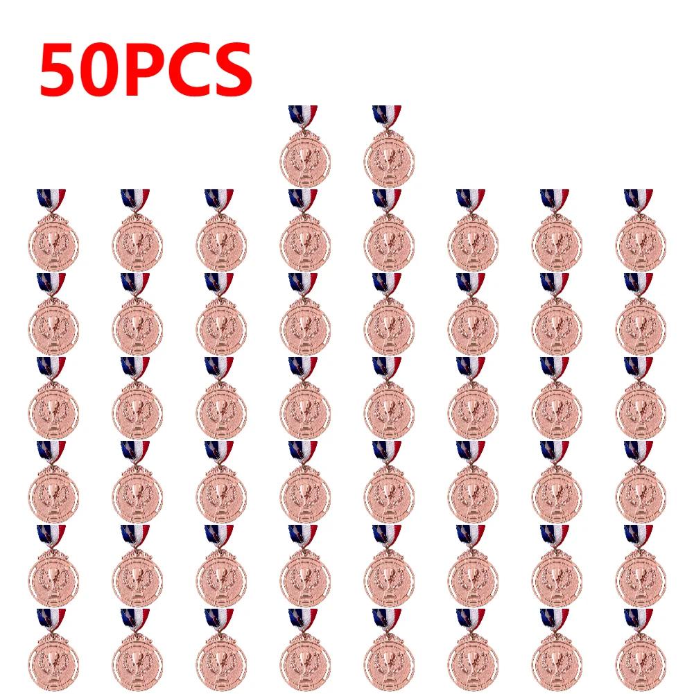 50PCS Gold Silver Bronze Award Medal Round with Neck Ribbon 2 Inches Medals Winner Reward Football Competition Prizes
50PCS Gold Silver Bronze Award Medal Round with Neck Ribbon 2 Inches Medals Winner Reward Football Competition Prizes