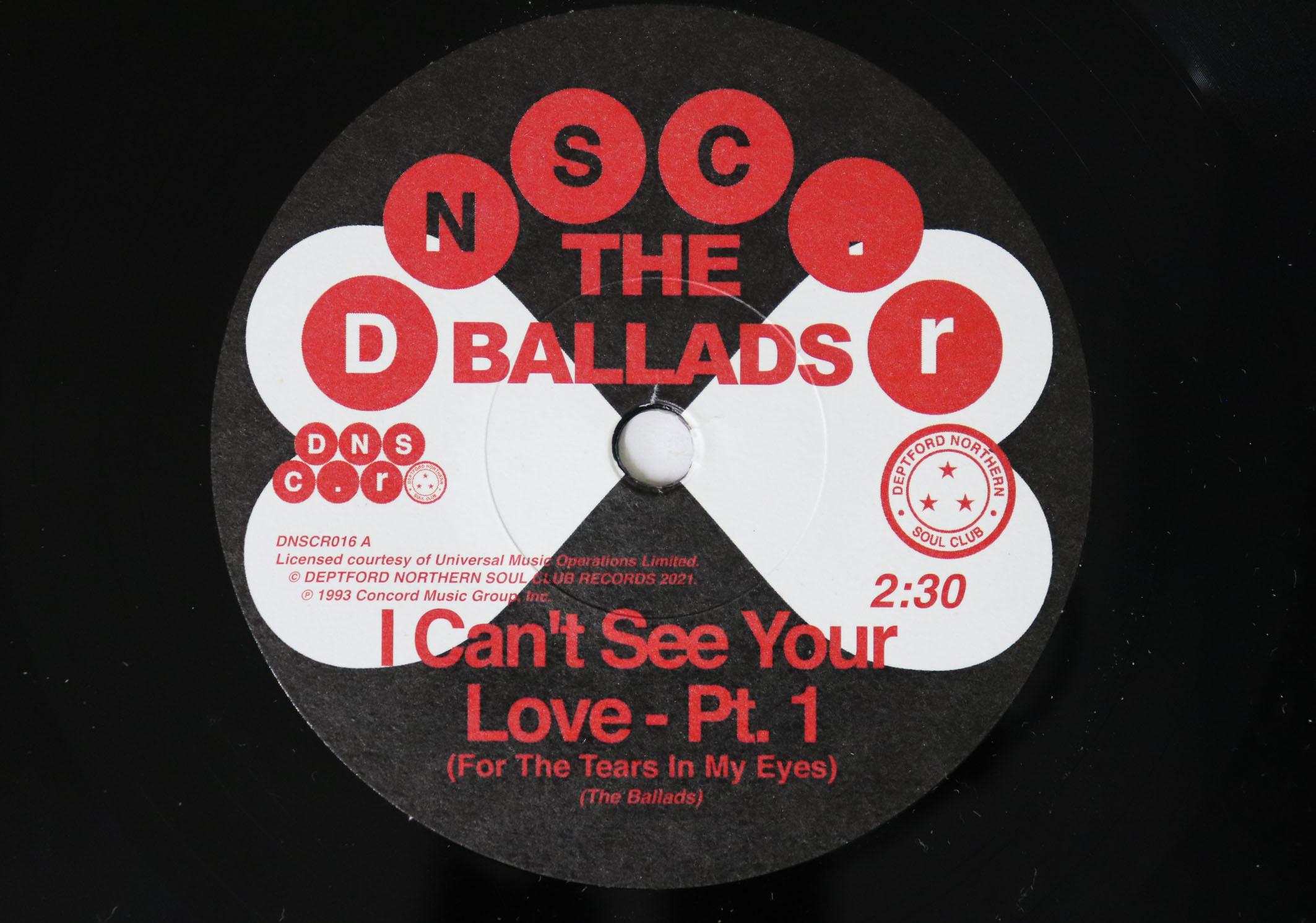 7inch Record BALLADS I Cant See Your Love For The Tear DNSCR016 DEPTFORD NORTH 2021 UK SoulFunk Used
7inch Record BALLADS I Cant See Your Love For The Tear DNSCR016 DEPTFORD NORTH 2021 UK SoulFunk Used