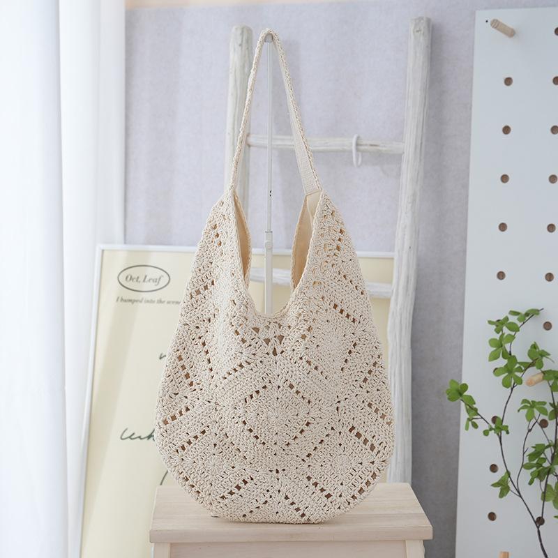 Women Shouder Bag Bohemian Underarm Bag Summer Beach Woven Armpit Bag Hollow Out Tote Large Capacity Shoulder Bag Shopping Bags бежевый
Women Shouder Bag Bohemian Underarm Bag Summer Beach Woven Armpit Bag Hollow Out Tote Large Capacity Shoulder Bag Shopping Bags бежевый