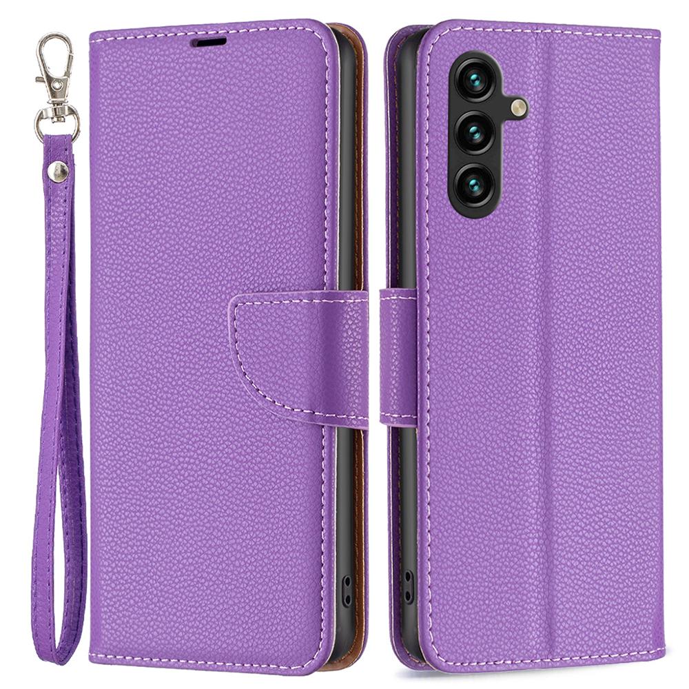 For Samsung Galaxy A55 5G Case Stand PU Leather Litchi Texture Shell Cell Phone Cover Purple
For Samsung Galaxy A55 5G Case Stand PU Leather Litchi Texture Shell Cell Phone Cover Purple