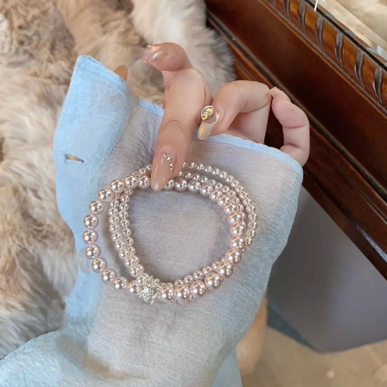 Pearl zircon double stacked bracelet retro temperament bracelet niche exquisite high-end jewelry women
Pearl zircon double stacked bracelet retro temperament bracelet niche exquisite high-end jewelry women