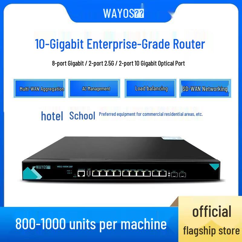 Wayos WEG1080K Gigabit Business Router (CN version)
Wayos WEG1080K Gigabit Business Router (CN version)