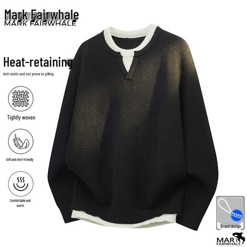 Mark Fairwhale Men s Fake Two-Piece Round Neck Sweatshirt L
Mark Fairwhale Men s Fake Two-Piece Round Neck Sweatshirt L