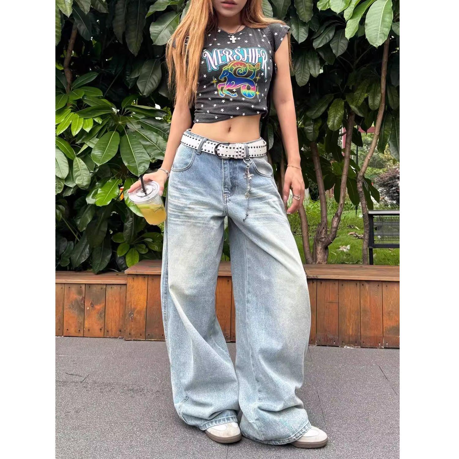 Plus Size Retro Embroidered High Waist Wide Leg Jeans for Women Extra Small
Plus Size Retro Embroidered High Waist Wide Leg Jeans for Women Extra Small