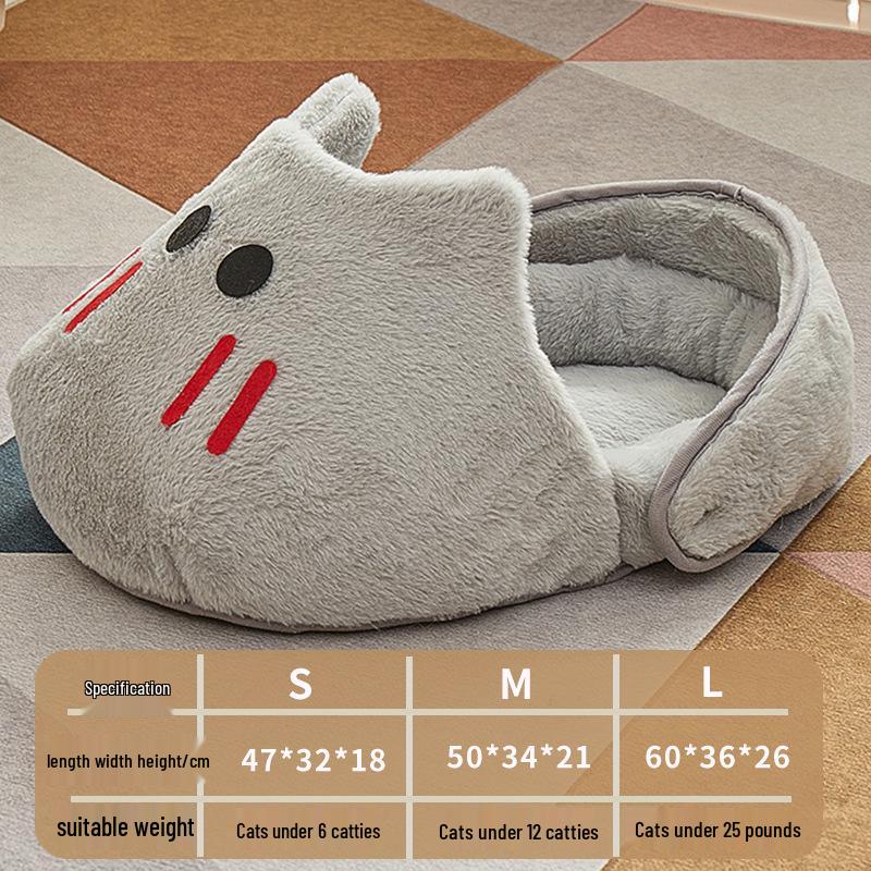 Universal Pet Nest: Four Seasons Cat & Dog Bed, Winter Sofa & Cool Mat Bunny slipper nest - Elegant gray
Universal Pet Nest: Four Seasons Cat & Dog Bed, Winter Sofa & Cool Mat Bunny slipper nest - Elegant gray